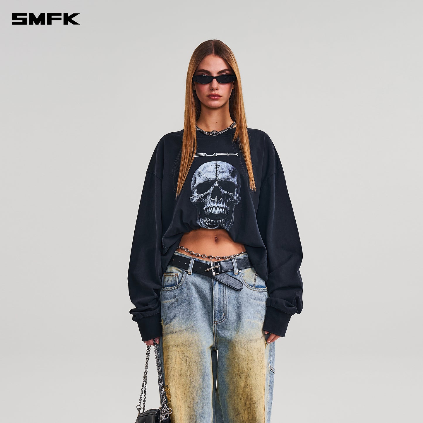 COMPASS MODE MASSIVE PULLOVER-PERMANENT/COTTON/ WILD BLACK