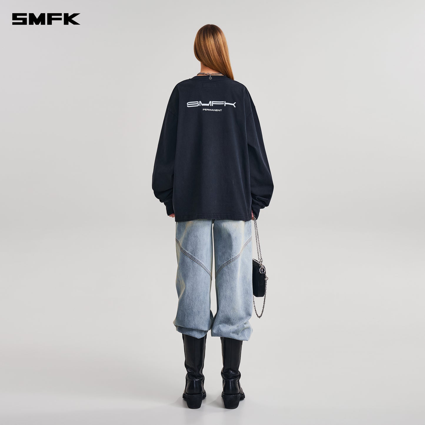 COMPASS MODE MASSIVE PULLOVER-PERMANENT/COTTON/ WILD BLACK