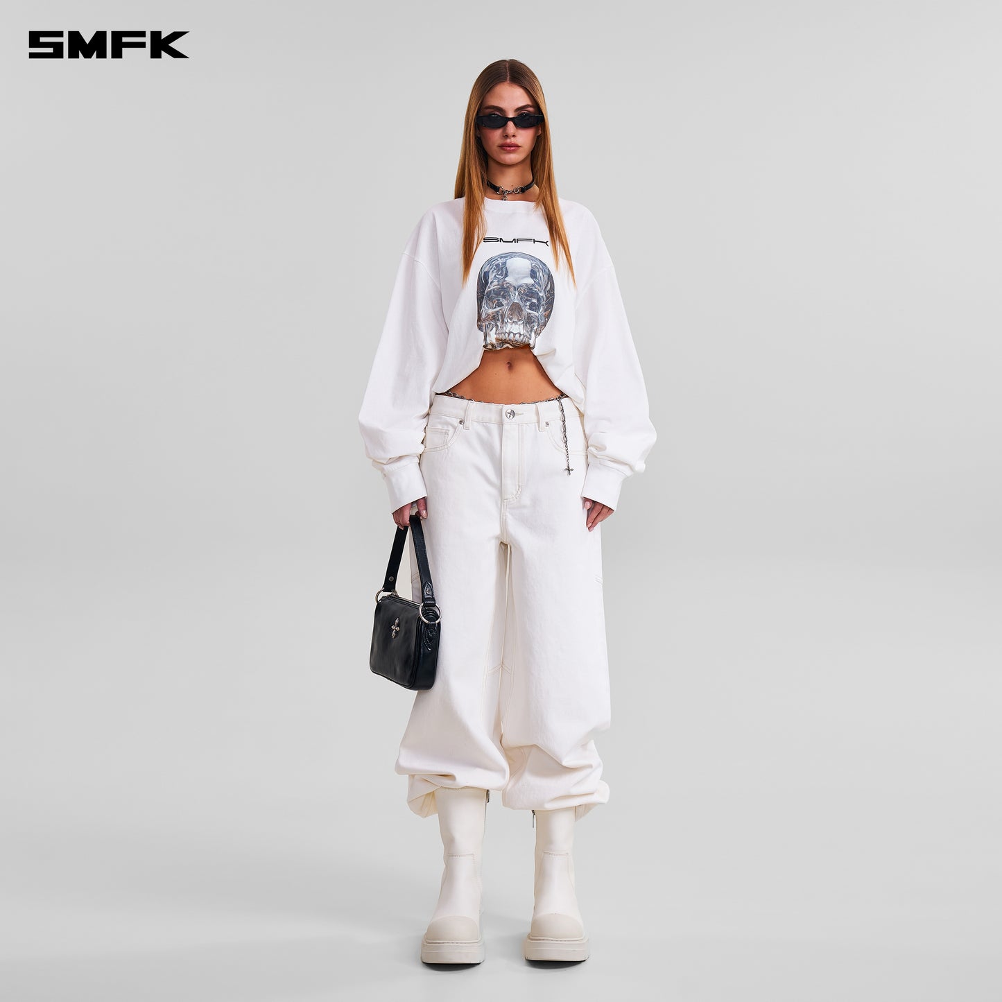 COMPASS MODE MASSIVE PULLOVER-PERMANENT/COTTON/ CLOUD WHITE