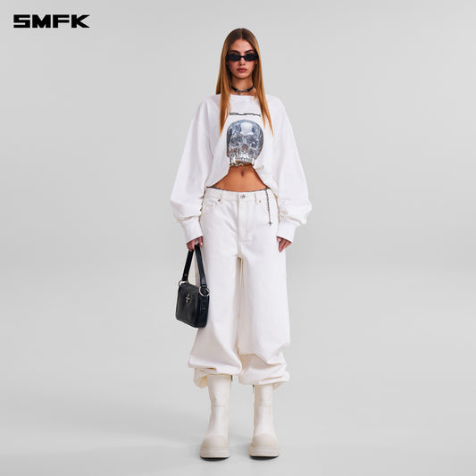 COMPASS MODE MASSIVE PULLOVER-PERMANENT/COTTON/ CLOUD WHITE