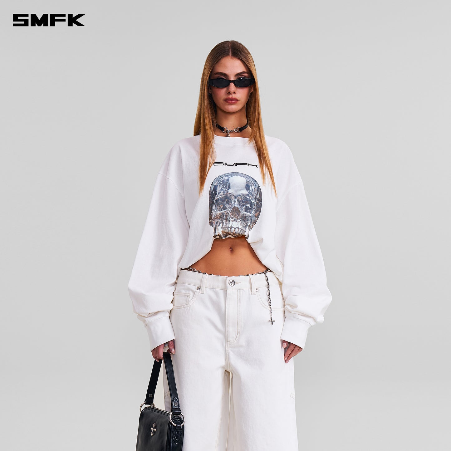 COMPASS MODE MASSIVE PULLOVER-PERMANENT/COTTON/ CLOUD WHITE