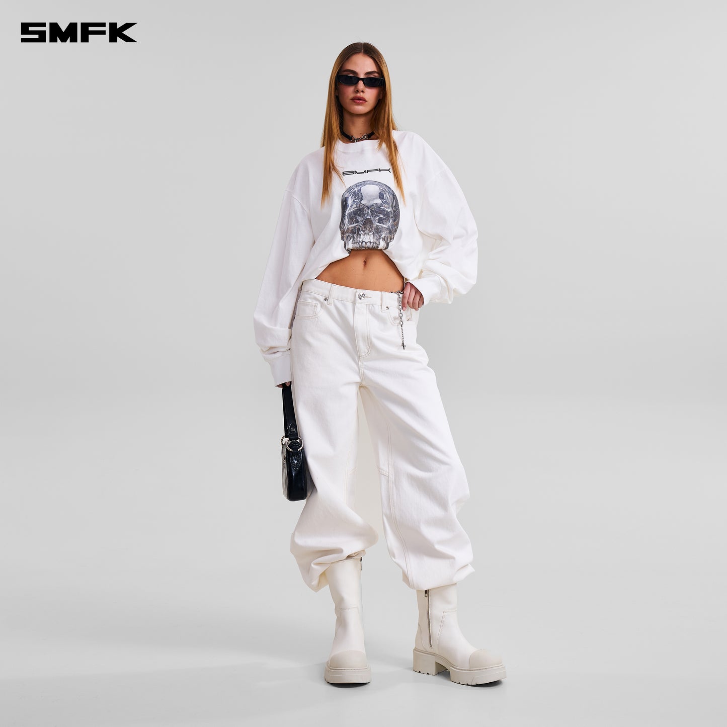 COMPASS MODE MASSIVE PULLOVER-PERMANENT/COTTON/ CLOUD WHITE