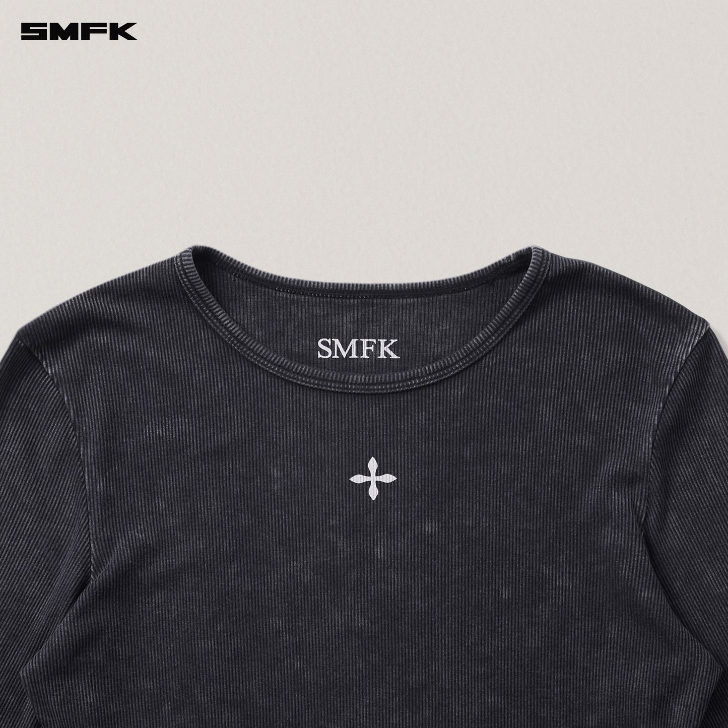 VINTAGE-STORM FADE SILK SPORTS PULLOVER/ BLACK MIST