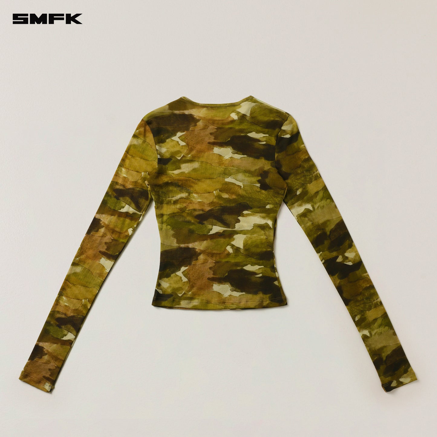 VINTAGE CHINESE INK CAMOUFLAGE LONG SLEEVE PULLOVER / CHINESE INK CAMOUFLAGE