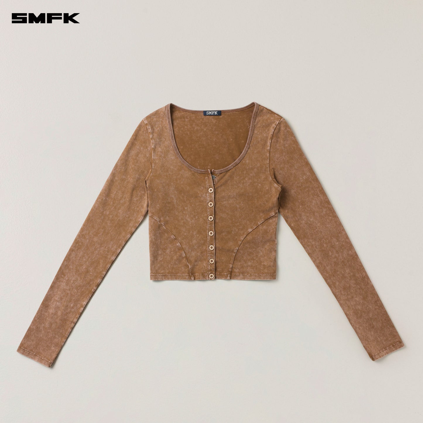 VINTAGE HURRICANE FADE BODY CARDIGAN / WILD HORSE BROWN