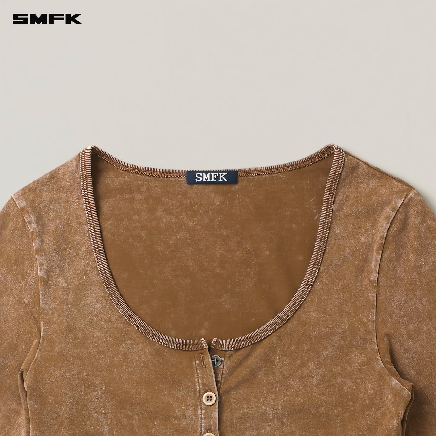 VINTAGE HURRICANE FADE BODY CARDIGAN / WILD HORSE BROWN