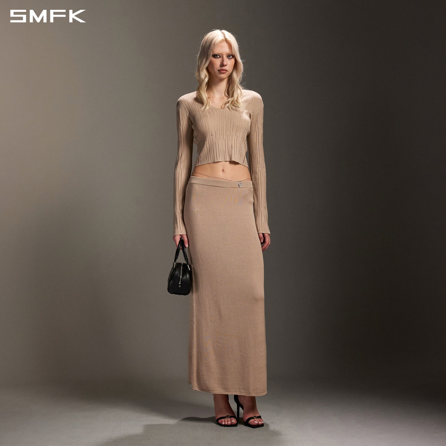 MIRAGE SIREN VISIONAL KNIT SHORT PULLOVER/ACETATE+COTTON FRESH SKIN
