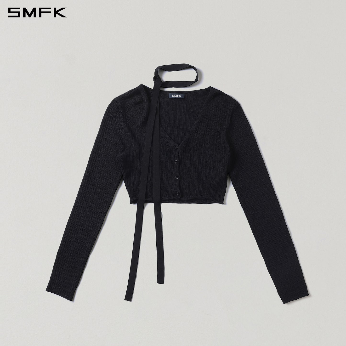 MYTH SIREN SHORT KNIT CARDIGAN/TENCEL+SILK