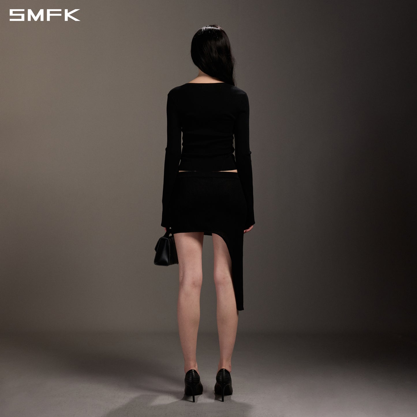 MYTH SIREN EVENING SLIM KNIT CARDIGAN/TENCEL+SILK