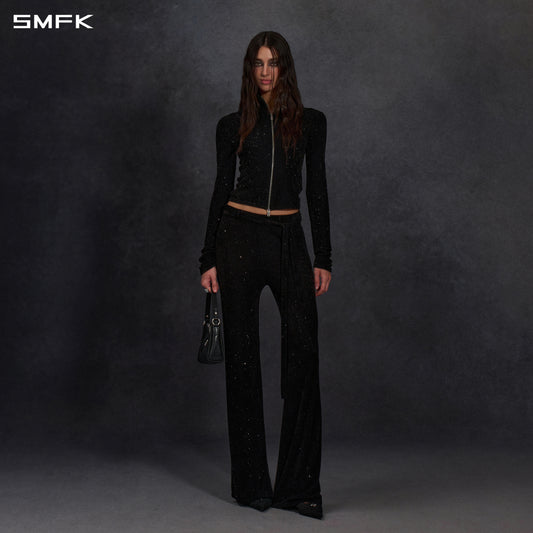 MYTH AEOLUS GALAXY EVENING SLIM COLLAR KNIT JACKET/STARRY VELVET
