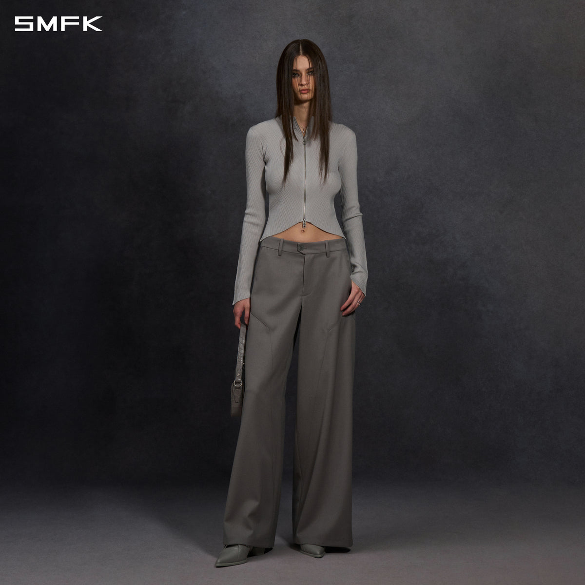 MYTH AEOLUS EVENING SLIM COLLAR KNIT JACKET/TENCEL+SILK