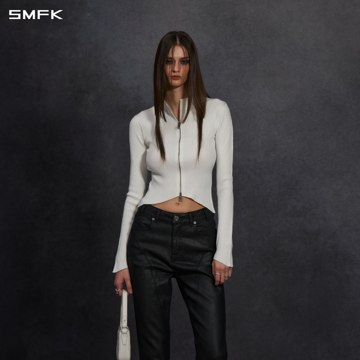 MYTH AEOLUS EVENING SLIM COLLAR KNIT JACKET/TENCEL+SILK