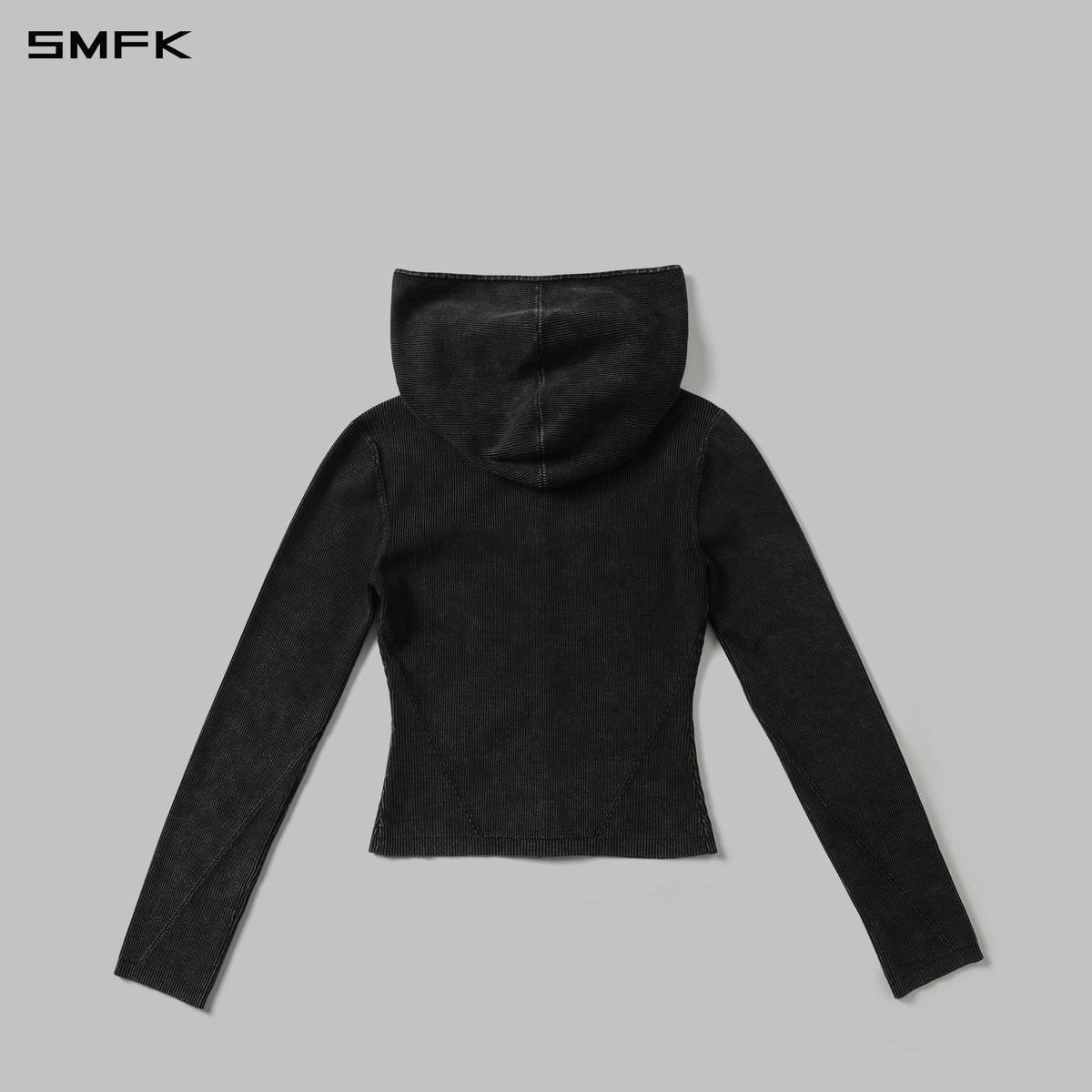 MYTH AEOLUS AURORA SLIM KNIT HOODED JACKET/LS-COTTON/COLD DYE