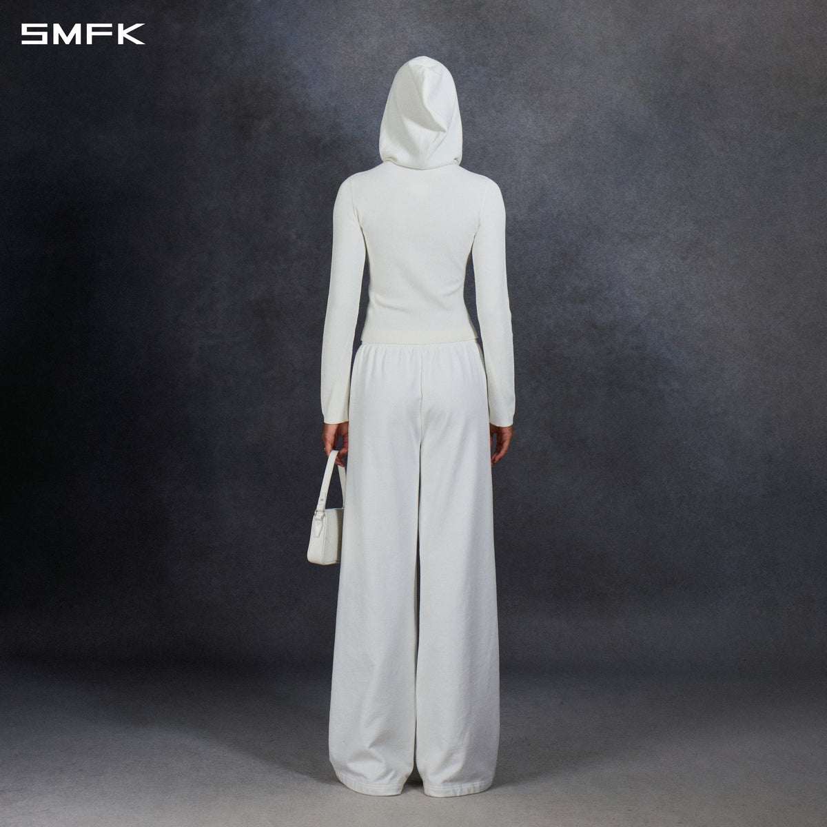 MYTH AEOLUS AURORA SLIM KNIT HOODED JACKET/LS-COTTON/COLD DYE