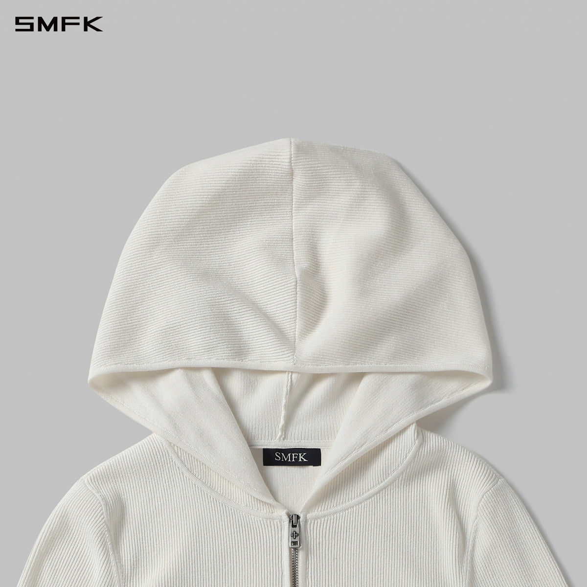 MYTH AEOLUS AURORA SLIM KNIT HOODED JACKET/LS-COTTON/COLD DYE