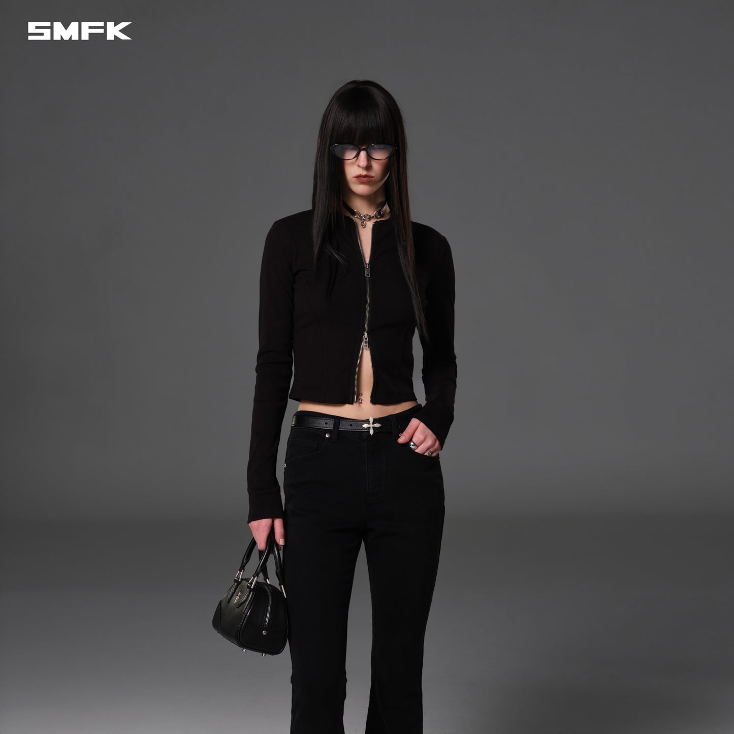 VINTAGE NOMADIC SILK ZIP PULLOVER/SILK COTTON - WILD BLACK