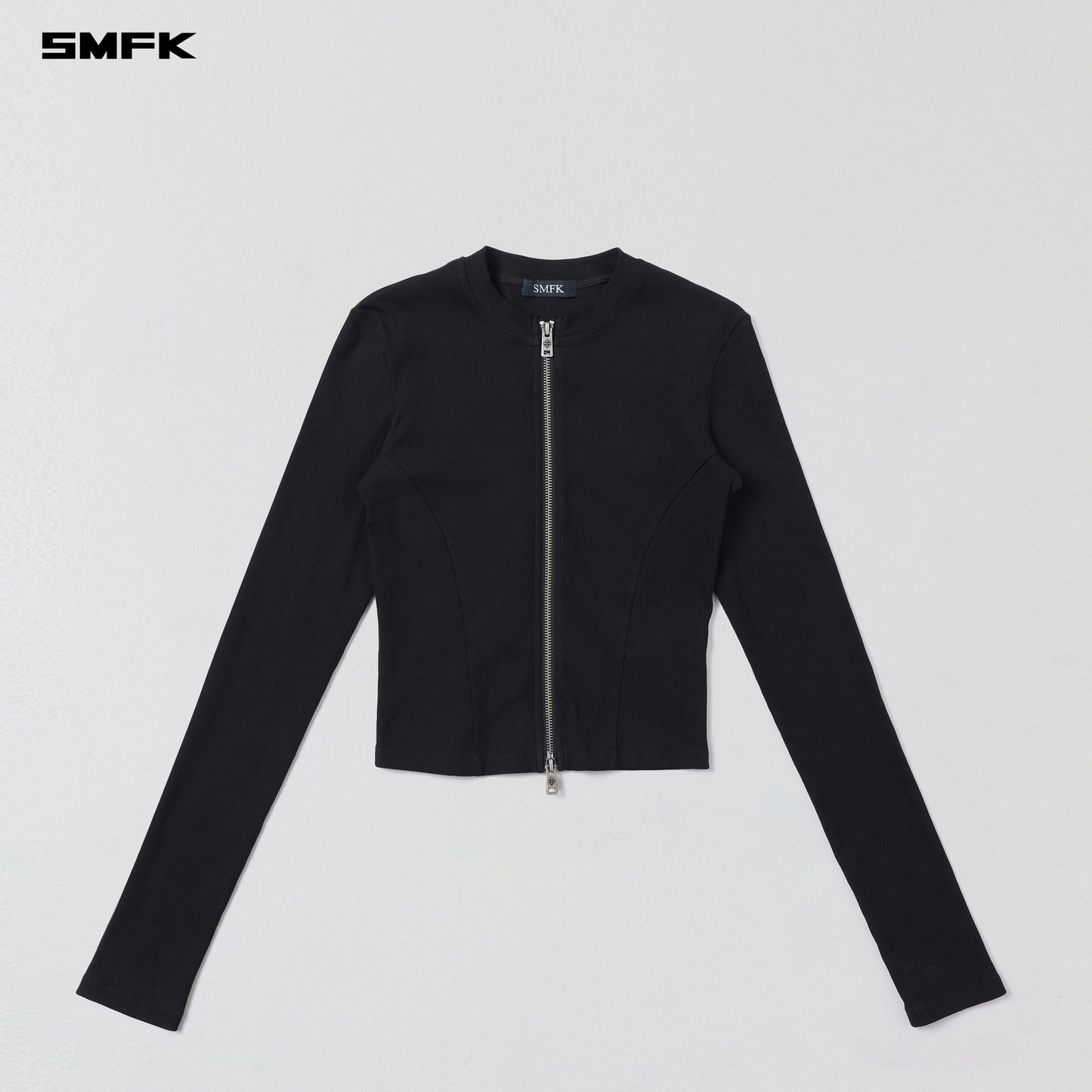 VINTAGE NOMADIC SILK ZIP PULLOVER/SILK COTTON - WILD BLACK