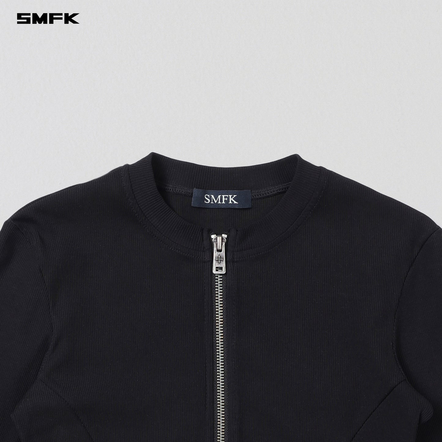 VINTAGE NOMADIC SILK ZIP PULLOVER/SILK COTTON - WILD BLACK