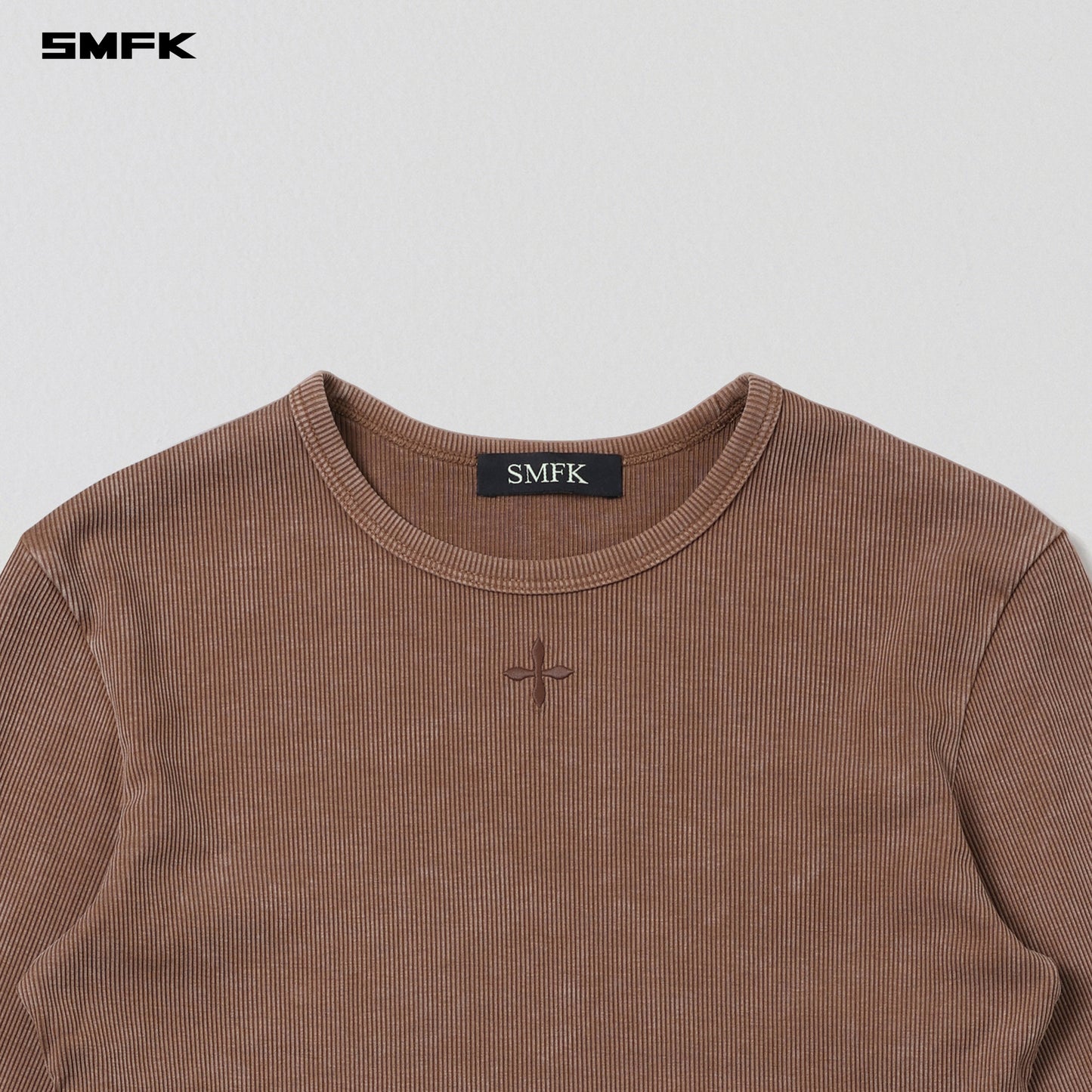 VINTAGE NOMADIC SLIM SILK PULLOVER/SILK COTTON VANISH BROWN