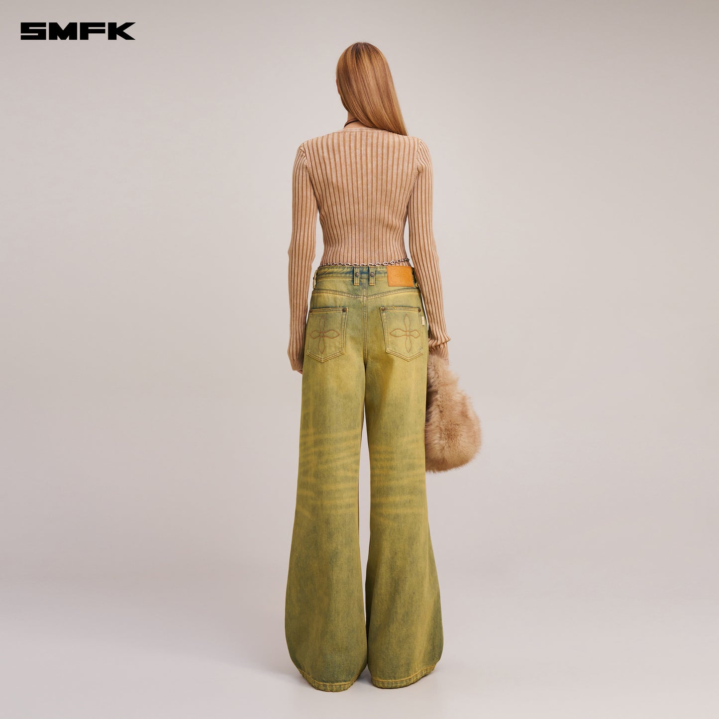 VINTAGE-SAVAGE KNIT CARDIGAN/STONE WASH/ VANISH SAND