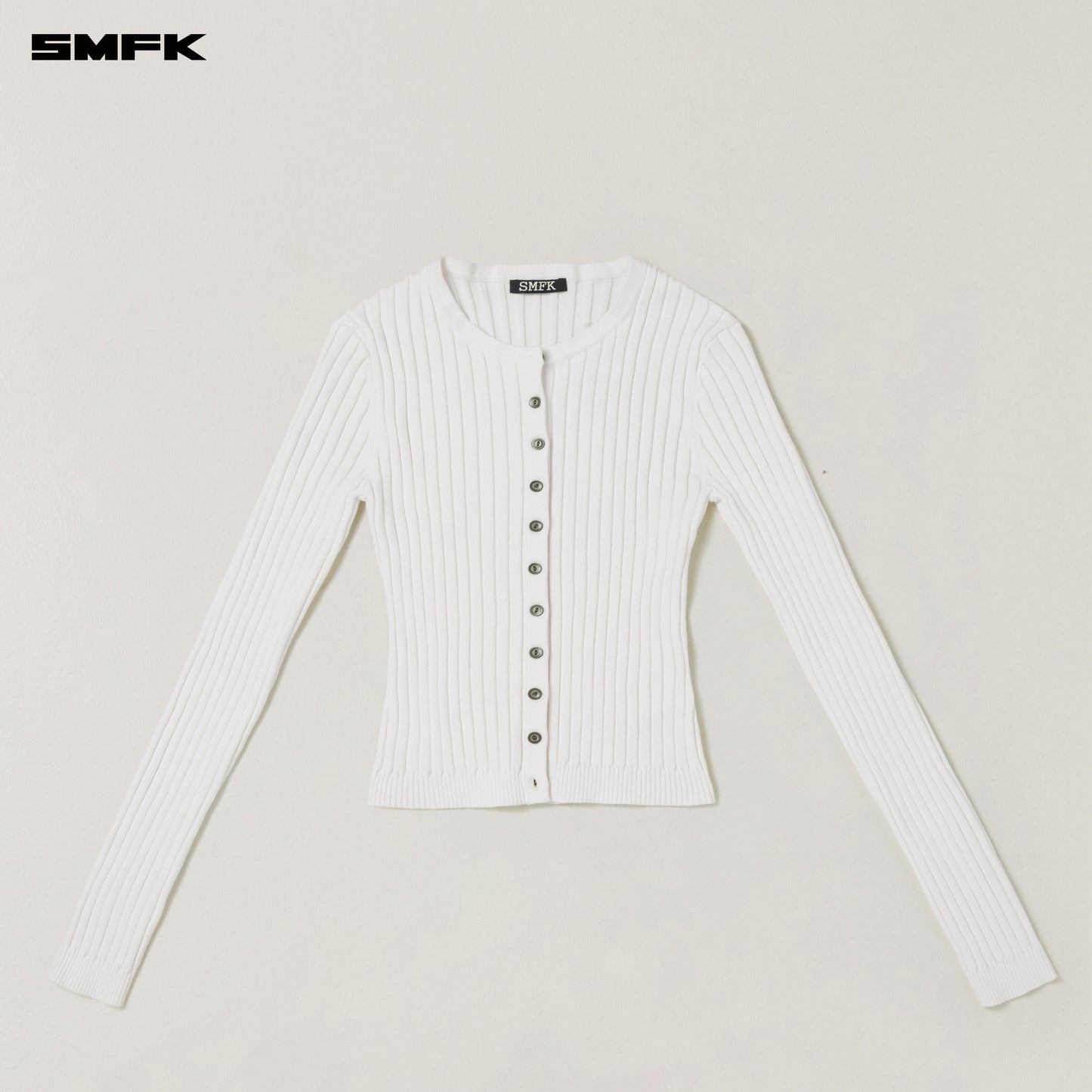 VINTAGE-SAVAGE KNIT CARDIGAN/STONE WASH/ SNOW MOUNTAIN WHITE