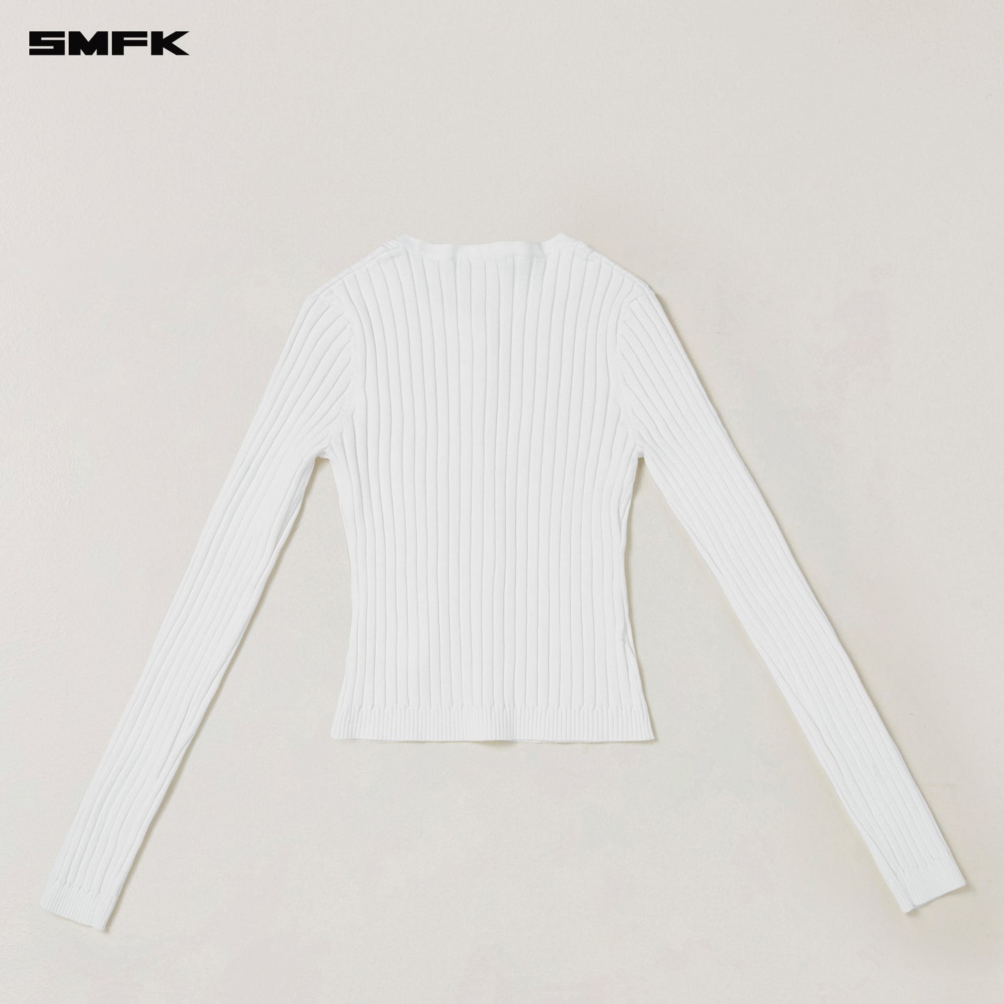 VINTAGE-SAVAGE KNIT CARDIGAN/STONE WASH/ SNOW MOUNTAIN WHITE