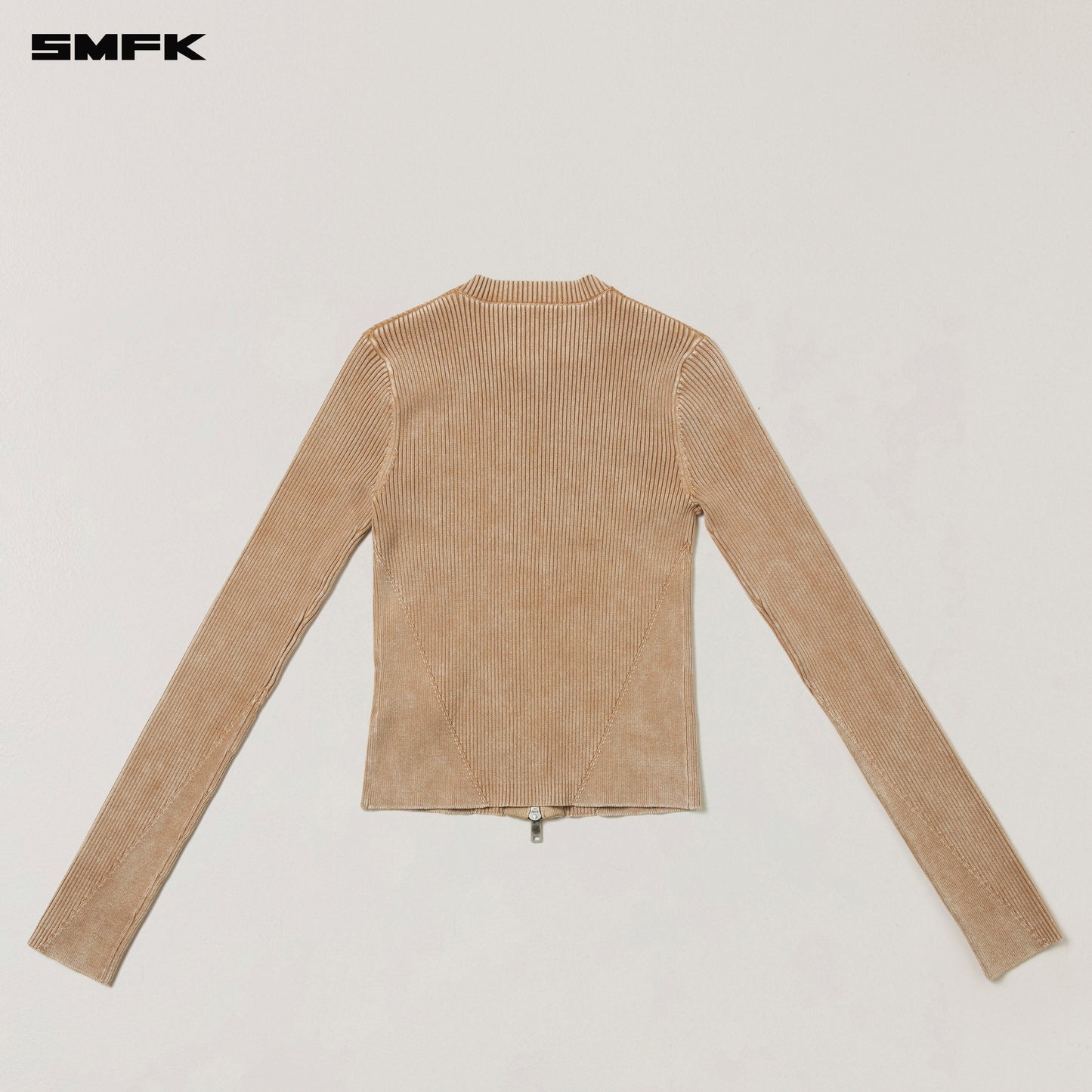 VINTAGE-SAVAGE ZIP KNIT CARDIGAN/STONE WASH/ VANISH SAND