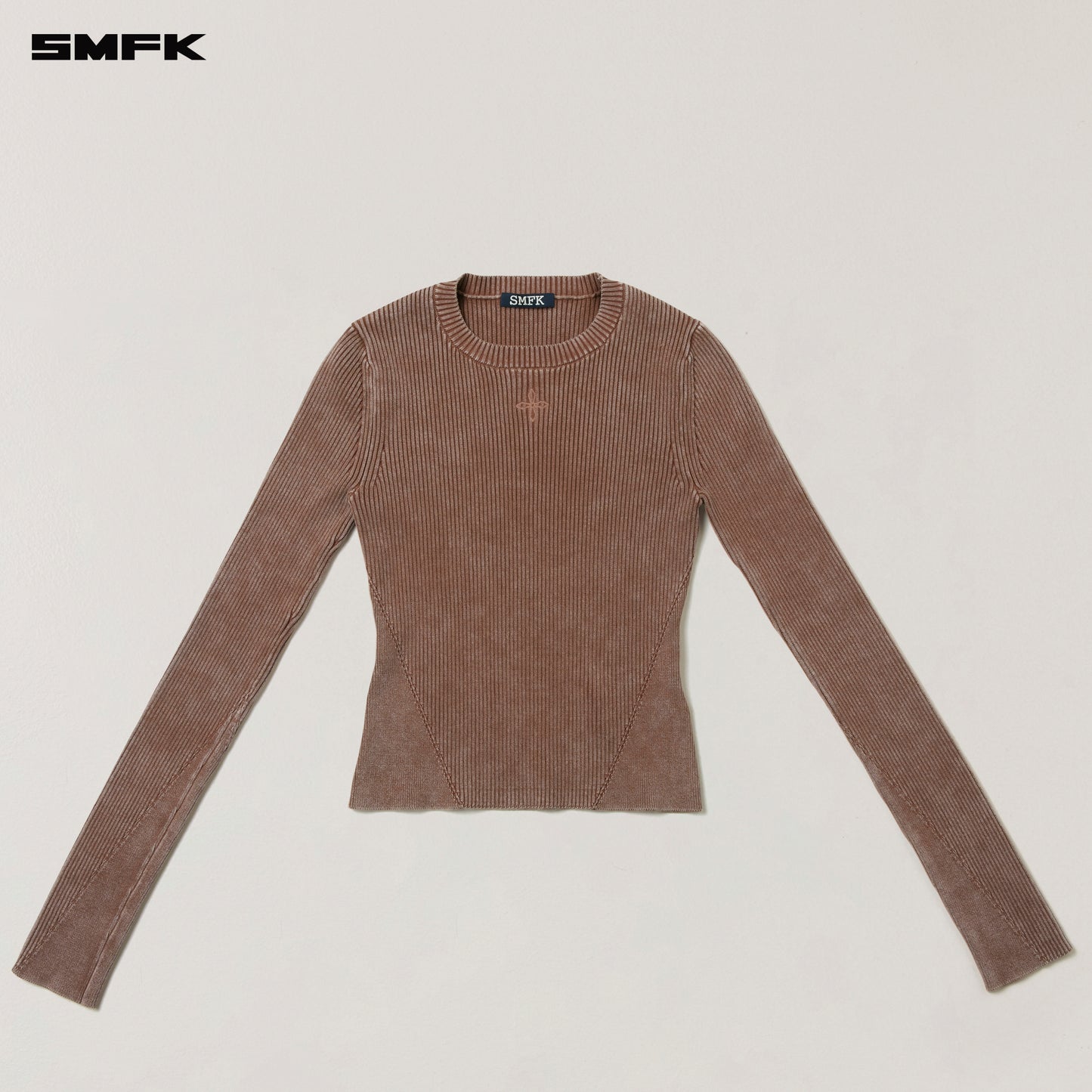VINTAGE-SAVAGE KNIT PULLOVER/STONE WASH/ VANISH BROWN