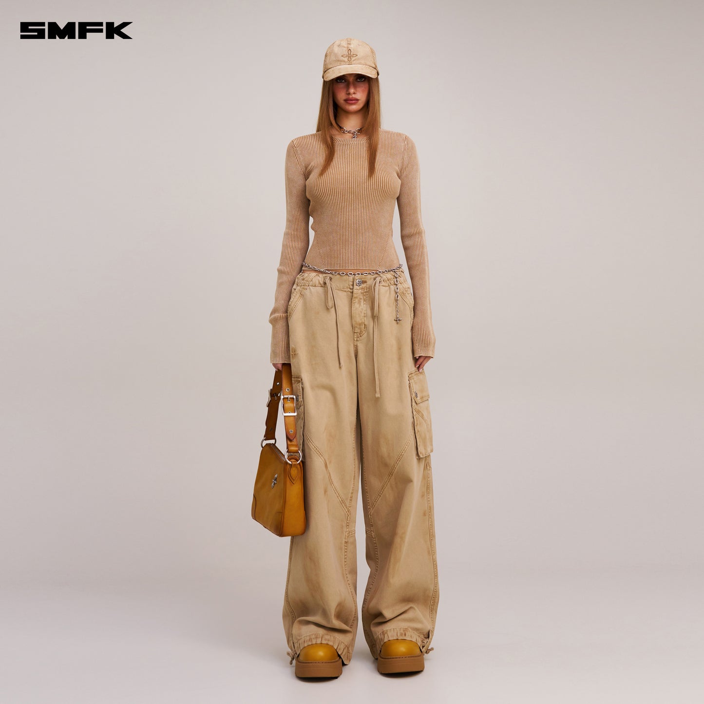 VINTAGE-SAVAGE KNIT PULLOVER/STONE WASH/ VANISH SAND