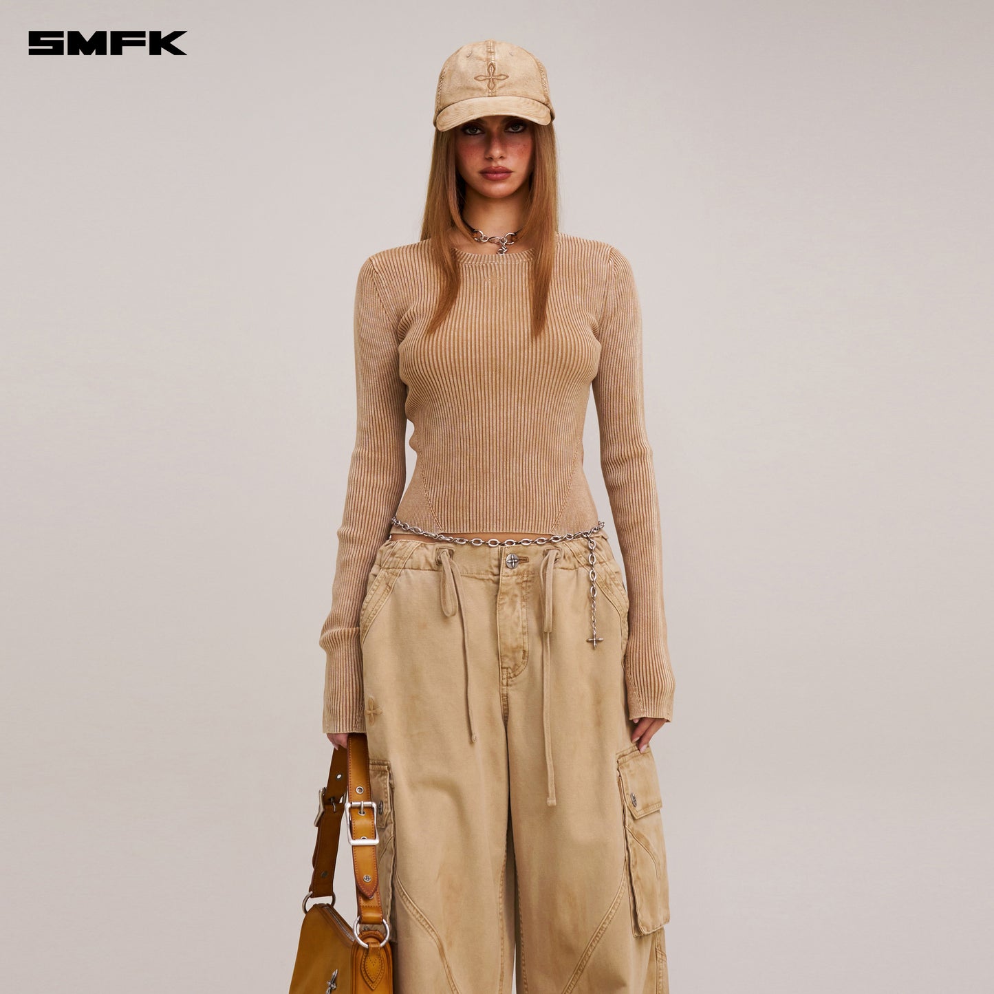 VINTAGE-SAVAGE KNIT PULLOVER/STONE WASH/ VANISH SAND