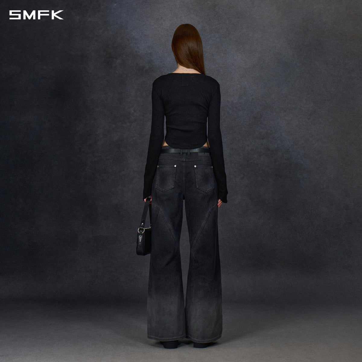 VINTAGE NOMADIC ROUND NECK DIVA LONG-SLEEVED SHORT TOP/WOOL