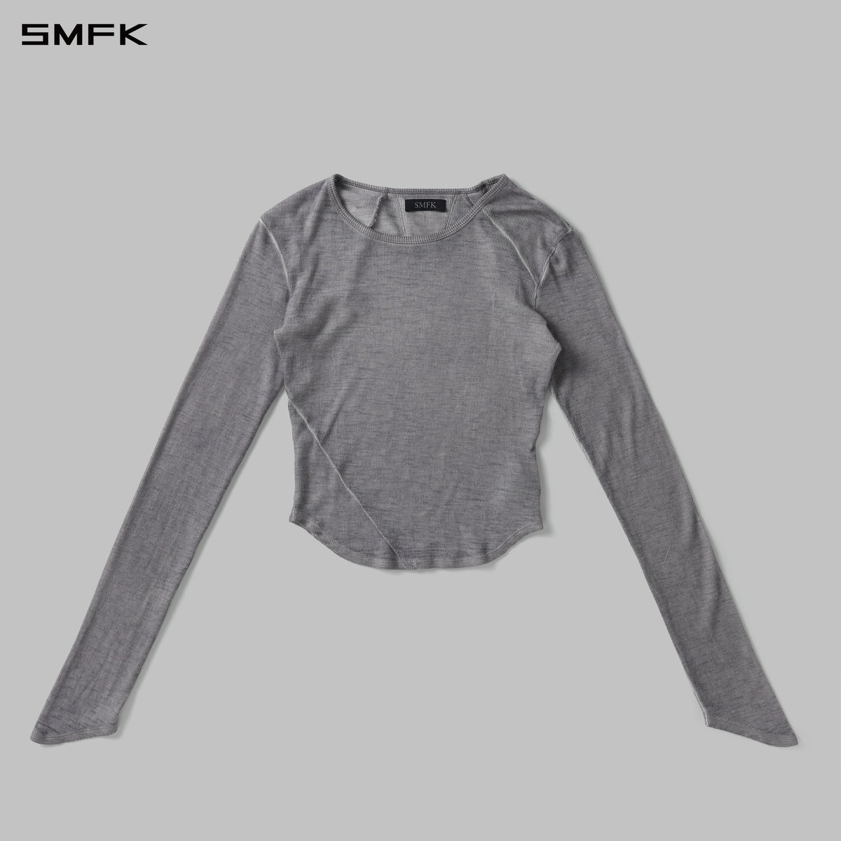VINTAGE NOMADIC ROUND NECK DIVA LONG-SLEEVED SHORT TOP/WOOL