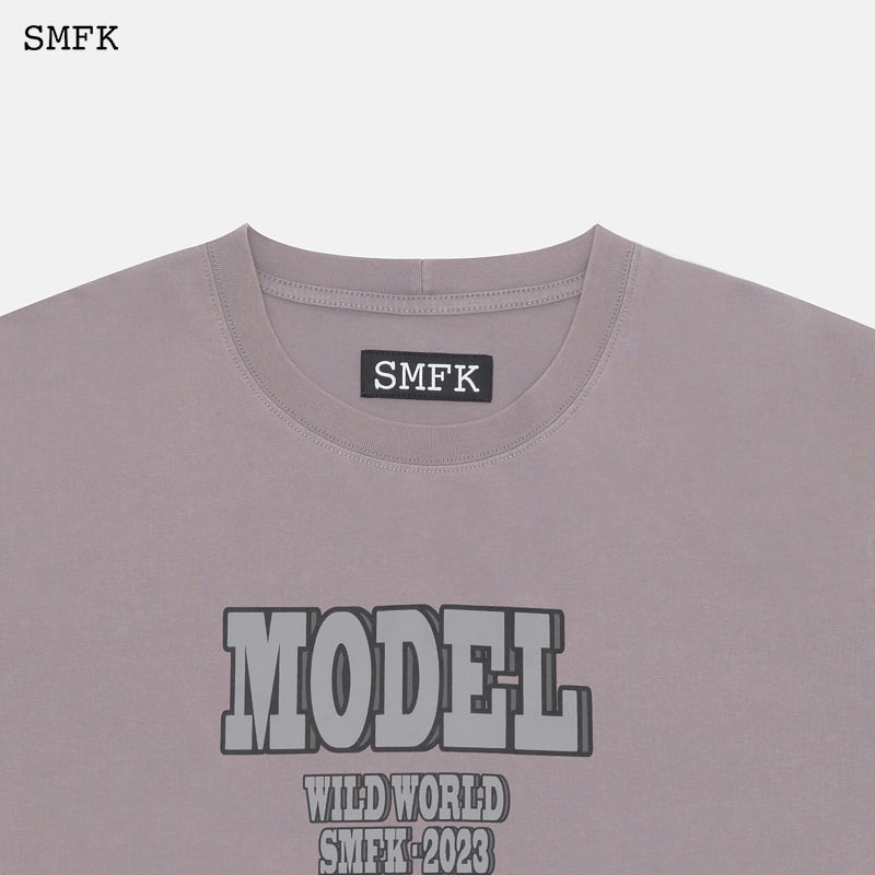 OVERSIZED MODEL VINTAGE TEE GREY