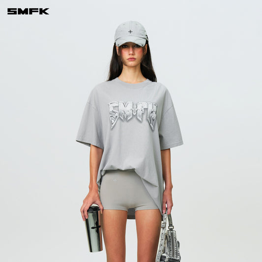 Compass SMFK Metallic Rock Wide Tee Dusty Gray