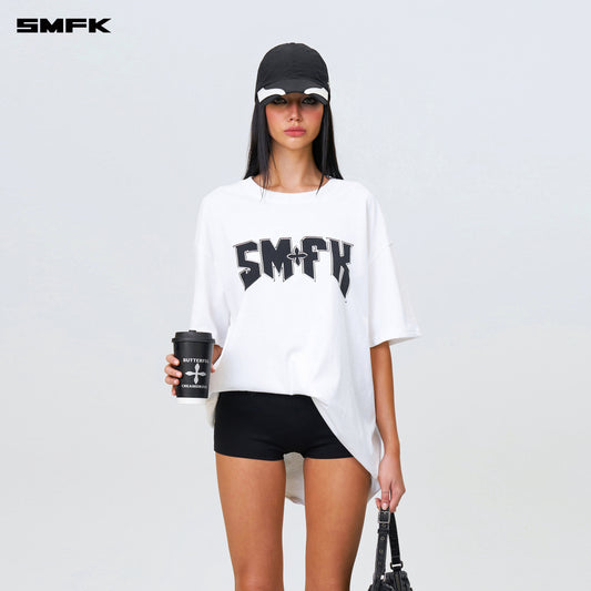 Compass SMFK Metallic Rock Wide Tee Cream color