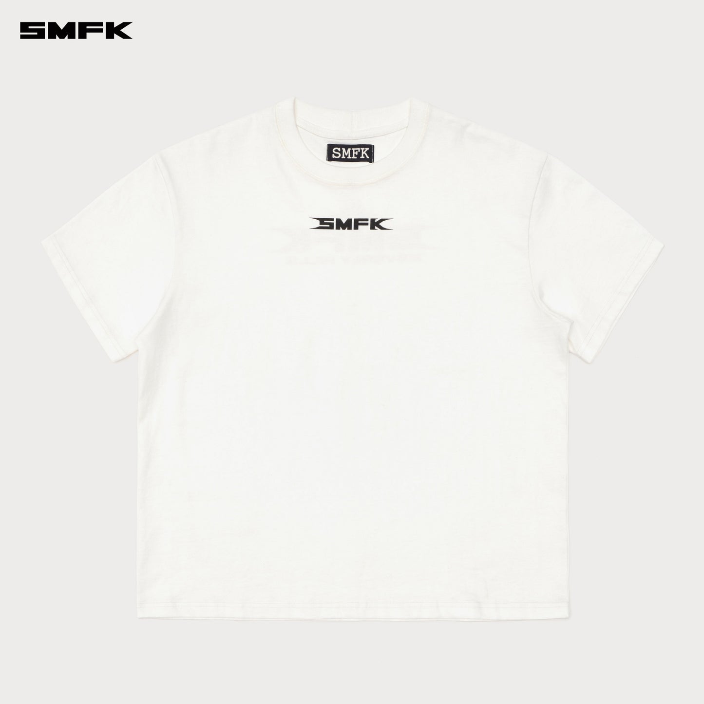 SMFK Beverly Hills Club Oversized Tee Snowy Mountain White