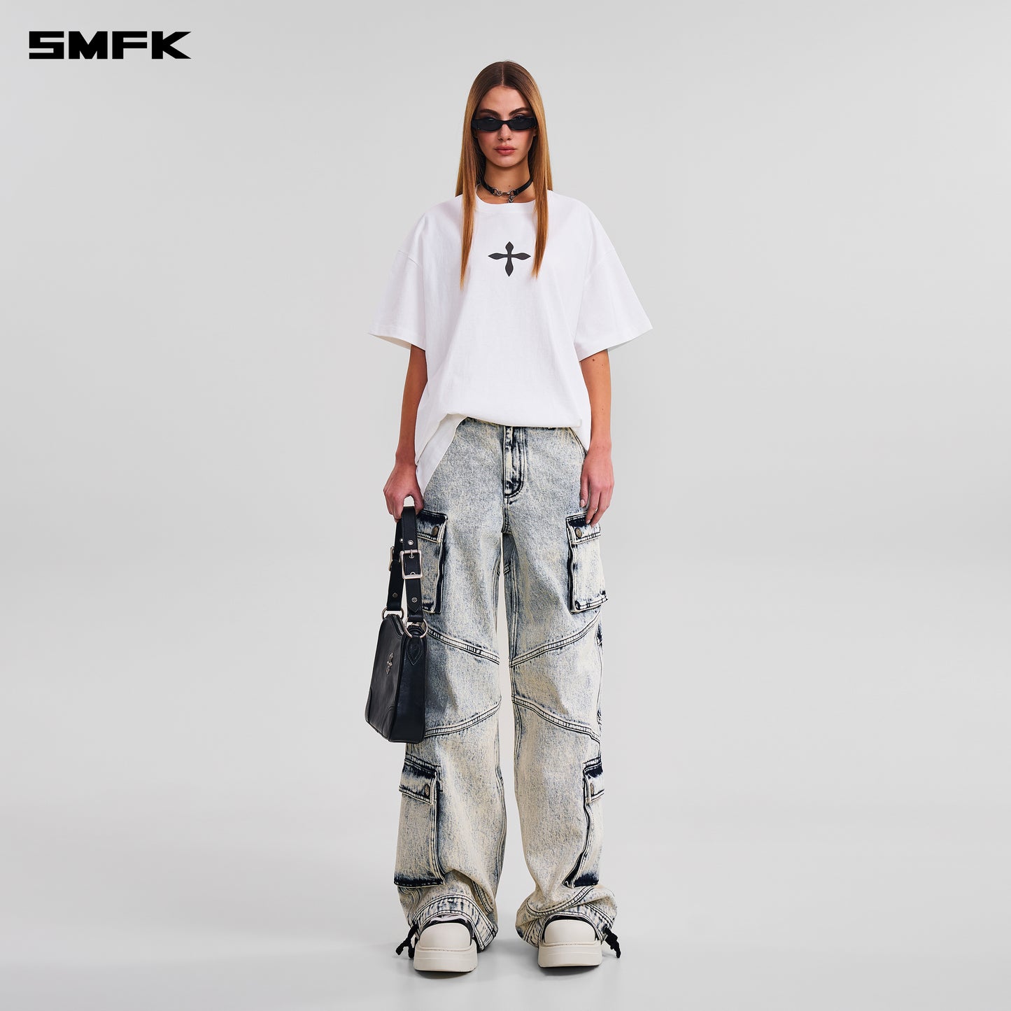 COMPASS MODE MASSIVE TEE-MAGNOLIA/COTTON/ CLOUD WHITE