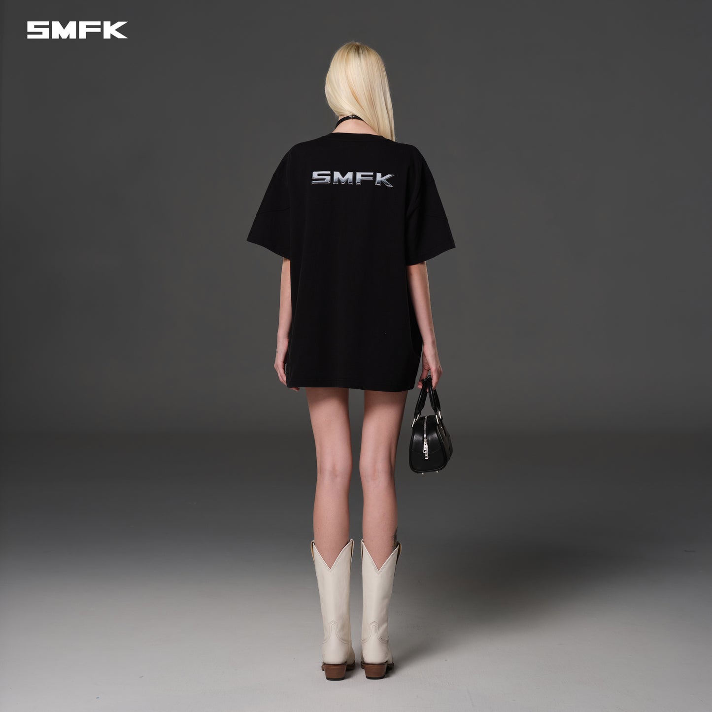 FUTURE REFLECTION LOOSE TEE/COTTON - WILD BLACK