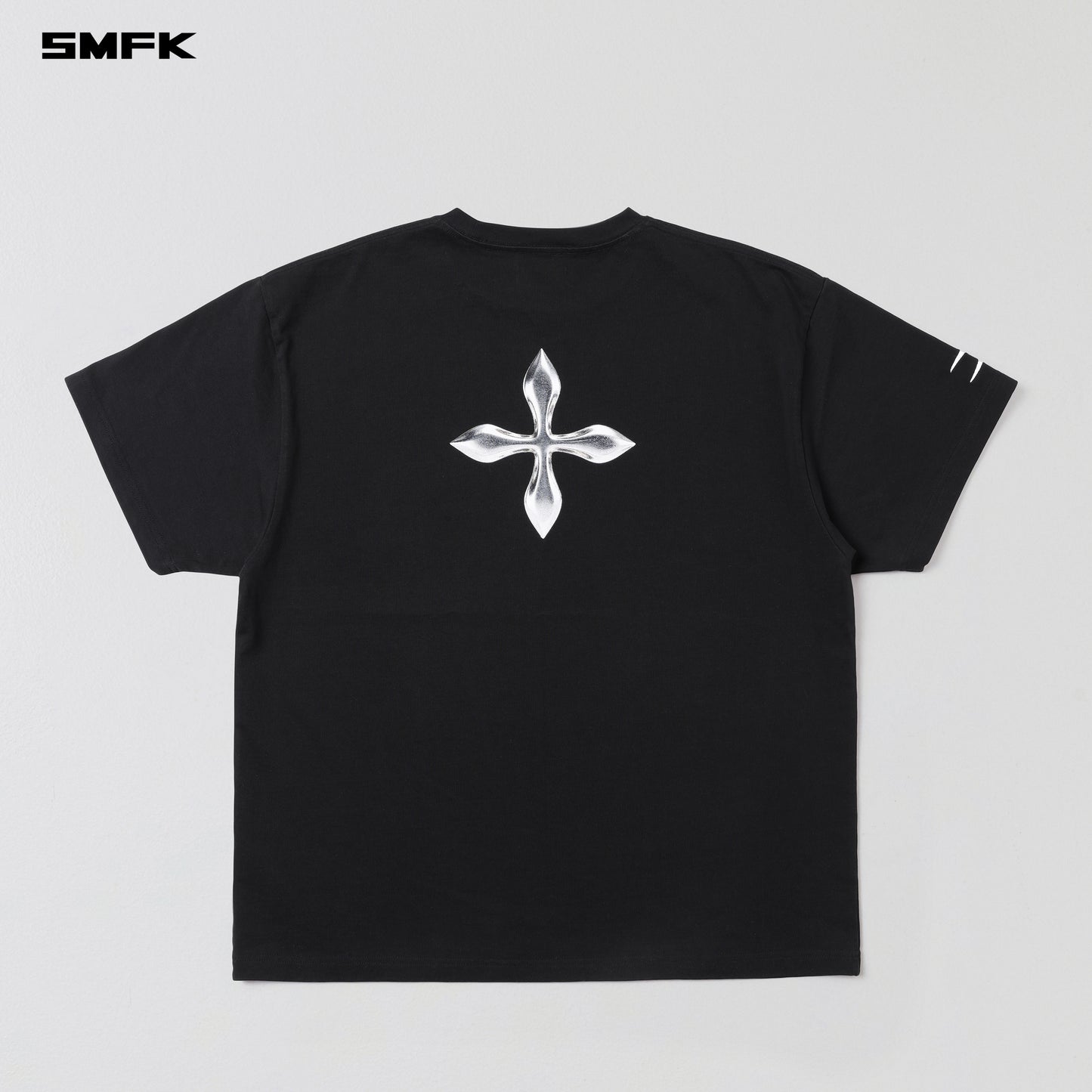 VINTAGE LOOSE DOUBLE-SIDE TEE/COMBED COOTTON - WILD BLACK