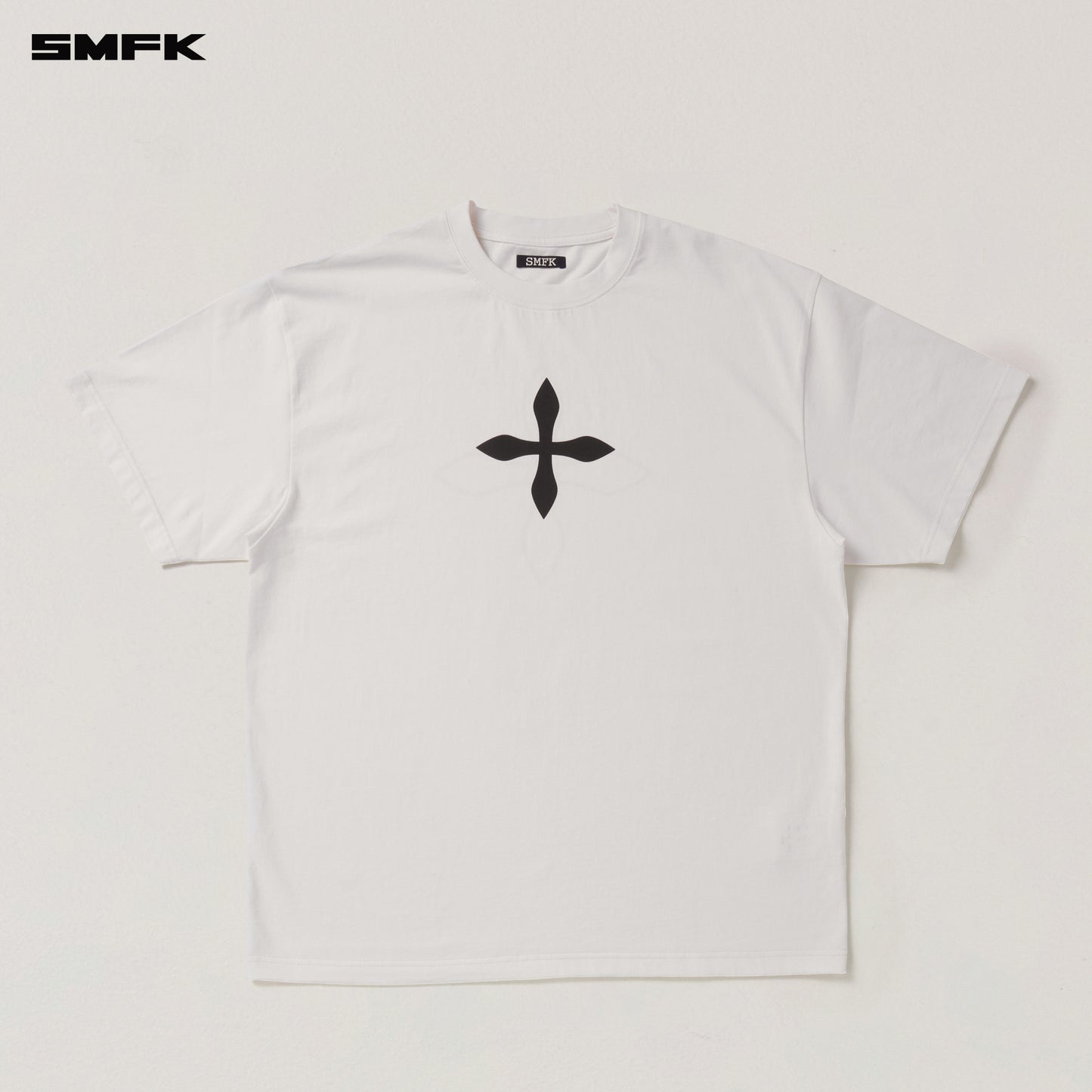 VINTAGE COMPASS MODE LOOSE TEE / SNOW MOUNTAIN WHITE