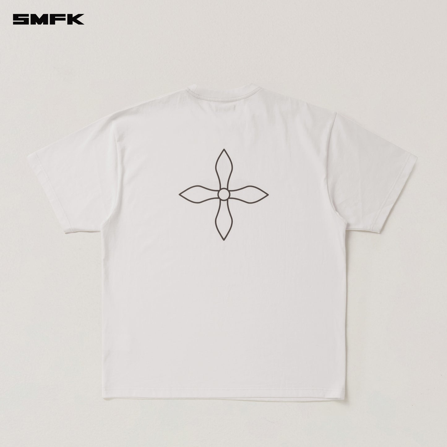VINTAGE COMPASS MODE LOOSE TEE / SNOW MOUNTAIN WHITE