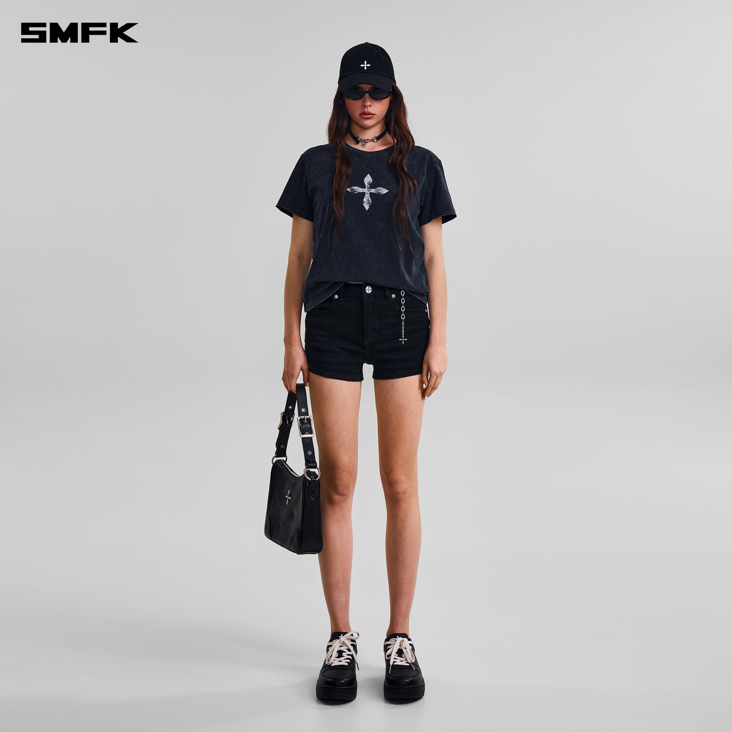 VINTAGE-SAVAGE TEE/STONE WASH/ VANISH BLACK