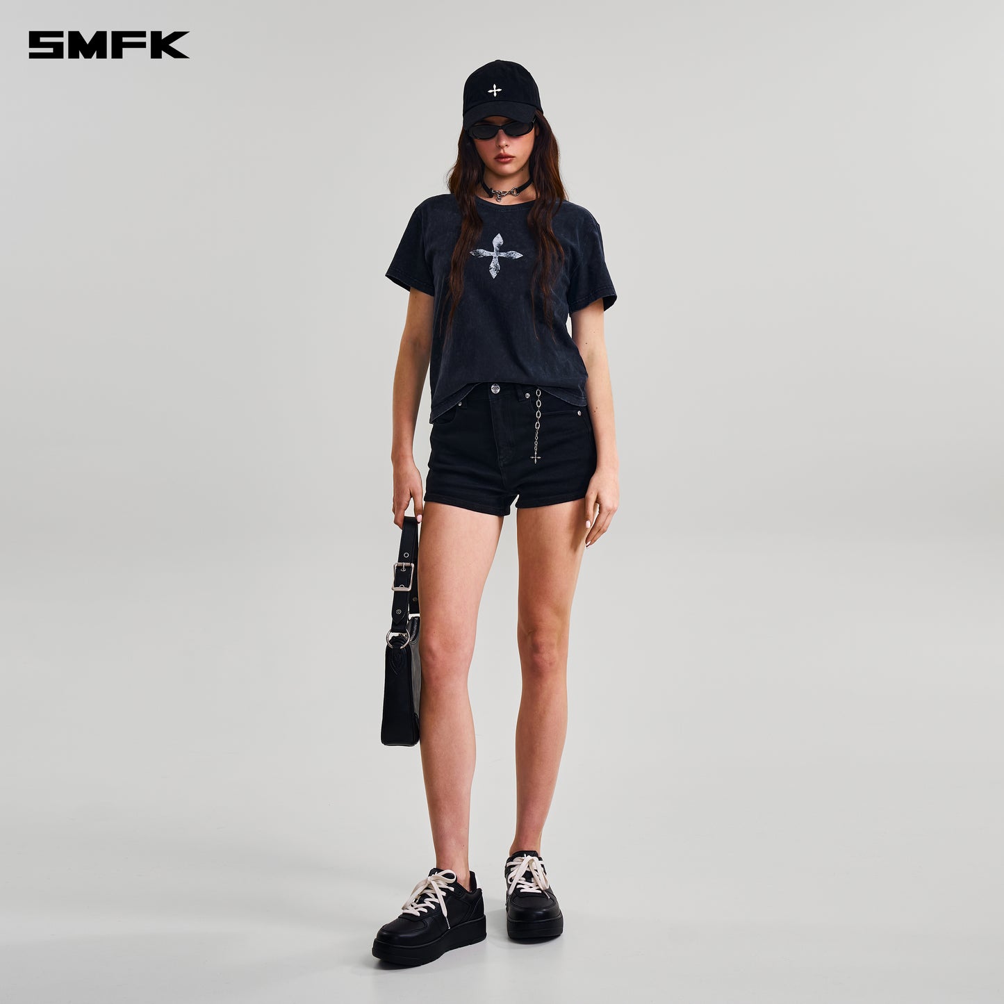 VINTAGE-SAVAGE TEE/STONE WASH/ VANISH BLACK