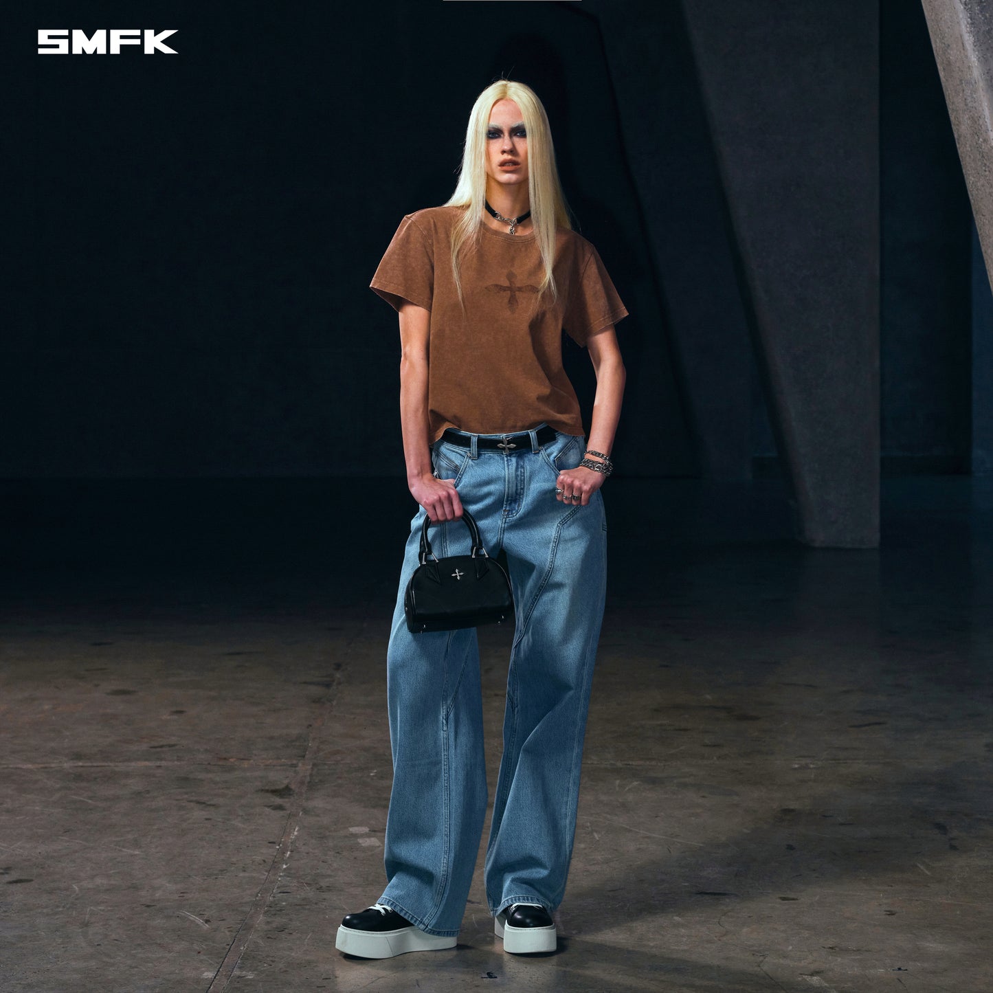 VINTAGE-SAVAGE TEE/STONE WASH