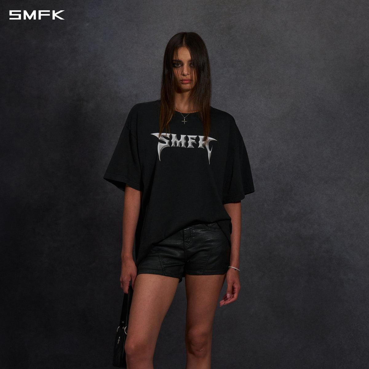 VINTAGE FADED LOOSE LONG TEE/ GARMENT DYE/ COTTON/U