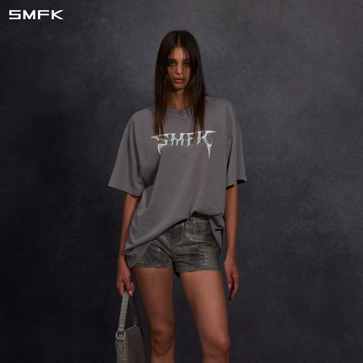 VINTAGE FADED LOOSE LONG TEE/ GARMENT DYE/ COTTON/U