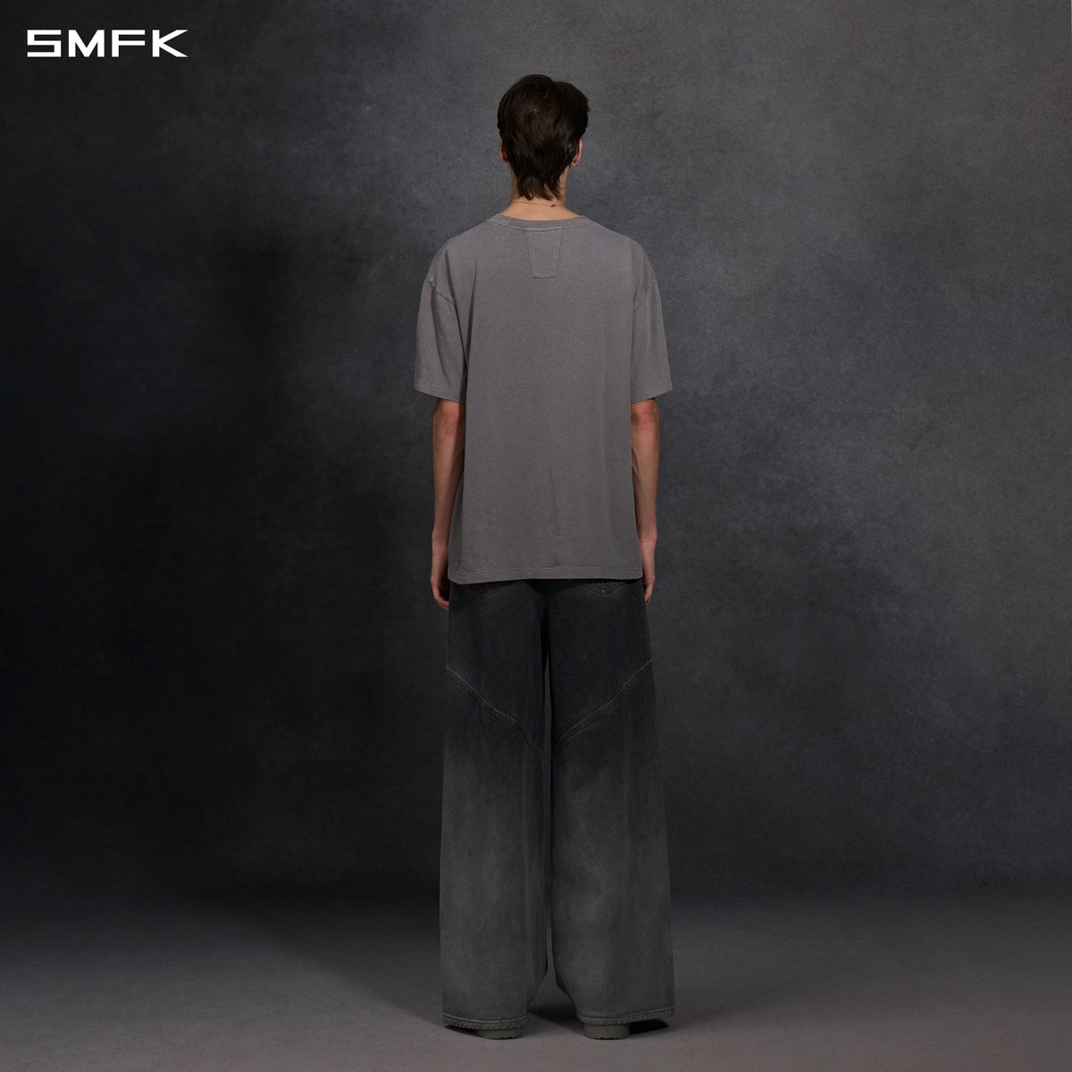 VINTAGE FADED LOOSE LONG TEE/ GARMENT DYE/ COTTON/U