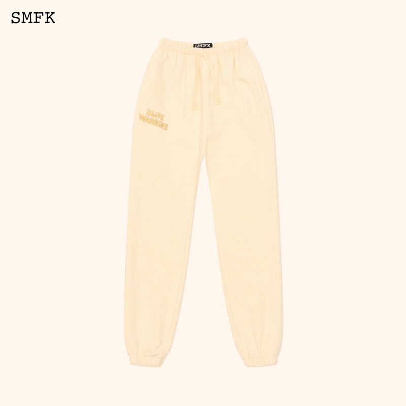 COMPASS VINTAGE COLLEGE JOGGING PANTS IN CREAM