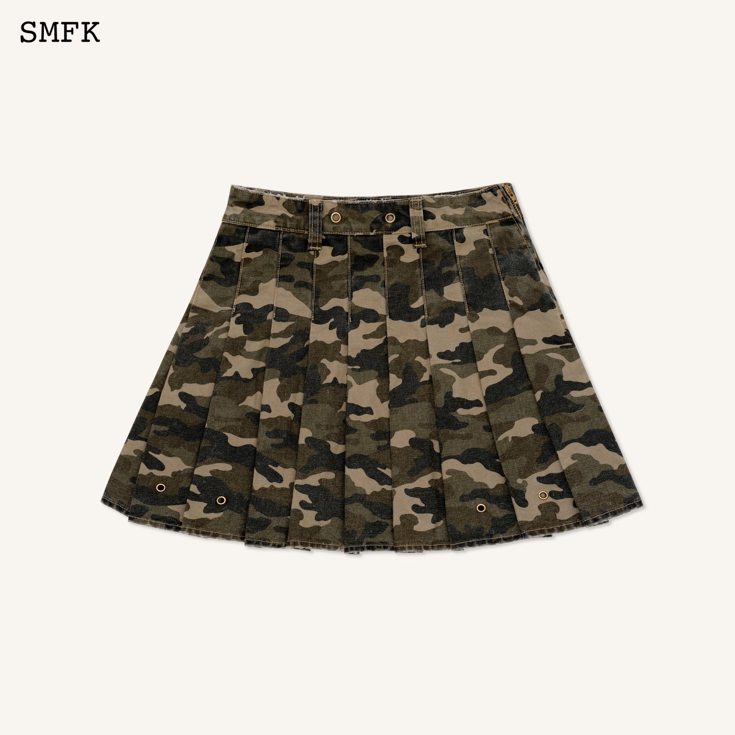 WILDWORLD CAMOUFLAGE GREEN MINI SKIRT