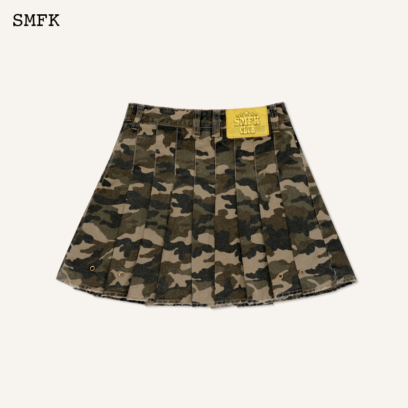 WILDWORLD CAMOUFLAGE GREEN MINI SKIRT